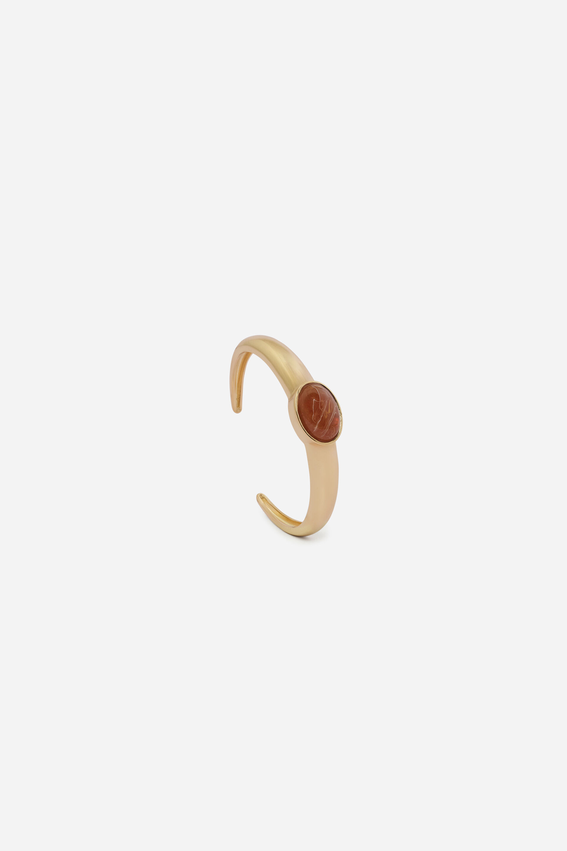 Embellished Brown Stone Cuff, , image 2
